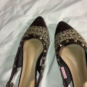 Designer Brown Studded Women's Shoes